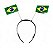 Arquinho Tiara Bandeira Brasil Torcedor - Imagem 1