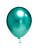 Balão Bexiga Látex Platino Metalizado -N° 9- Verde - Imagem 1