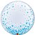 Balão Deco Confete Azul - Bubble - Qualatex - Imagem 1