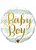 Balão Metalizado  Baby Boy listra Azul - Imagem 1