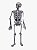 Placa / Painel esqueleto grande para decoração de Festas Halloween - Imagem 1