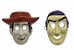Kit 2 Máscaras Plástica Toy Story - 1 unidade - Imagem 1