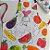 kit avental Infantil Horta Colorida com chapéu - Imagem 2