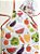 kit avental de Cozinha Infantil frutas e Legumes com Chapéu de Frutas - Imagem 4