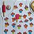Avental Adulto em Brim de Algodão Estampa Cupcake Cereja – Andrea Milan - Imagem 3