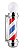 Barber Pole Luminária Poste de Barbearia - Giratório - 65cm - 110V - Imagem 1