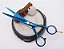 Tesoura Profissional Fio Laser - Azul - 6,5" - UMI - - Imagem 1