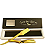 Navalhete Dourado Premium Barbearia Classe A de Pressão Não Descasca Pintura - Imagem 1