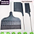 Prancha ou Plaquete Dentada K-22 para Mechas e Reflexos 34 cm X 8,5 cm - Imagem 10