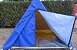 Barraca de Camping Modelo Canadense Natura 2 Lugares Gripa Tents Padrão Azul Royal & Amarela - Imagem 6