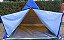 Barraca de Camping Modelo Canadense Natura 5 Lugares Gripa Tents Padrão Azul Royal & Amarela - Imagem 4