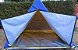 Barraca de Camping Modelo Canadense Natura 3 Lugares Gripa Tents Padrão Azul Royal & Amarela - Imagem 6