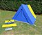 Barraca de Camping Modelo Canadense Natura 3 Lugares Gripa Tents Padrão Azul Royal & Amarela - Imagem 2