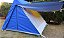 Barraca de Camping Modelo Canadense Natura 5 Lugares Com Avance/Extensão Aberto (Varanda) Gripa Tents Padrão Azul Royal & Amarela - Imagem 8