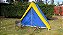 Barraca de Camping Modelo Canadense Natura 5 Lugares Plus Gripa Tents Padrão Azul Royal & Amarela - Imagem 6
