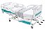 Cama Hospitalar Manual 3 Movimentos Luxo Regulagem de Altura com Colchão - 1006 AS - Imagem 1
