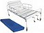Cama Hospitalar Manual 2 Movimentos Slim com Colchão - Imagem 1