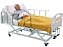 Cama Hospitalar Manual 3 Movimentos Elevação do Leito Grades Retráteis com Colchão - Imagem 3