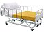 Cama Hospitalar Manual 3 Movimentos Elevação do Leito Grades Retráteis com Colchão - Imagem 1