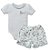 Conjunto body laço com shorts babado bebê em algodão egípcio - Imagem 4