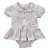 Body saia botões estampado bebê algodão egípcio - Imagem 2