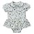 Body saia botões estampado bebê algodão egípcio - Imagem 3