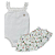 Conjunto body alcinha com shorts saia bebê algodão egípcio - Imagem 1