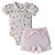 Conjunto body com shorts laço bebê algodão egípcio - Imagem 2