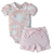 Conjunto body com shorts laço bebê algodão egípcio - Imagem 4