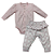 Conjunto body com calça babado bebê algodão egípcio - Imagem 3