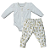 Conjunto body com calça babado bebê algodão egípcio - Imagem 2
