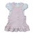 Jardineira vestido babados com body bebê algodão egípcio - Imagem 3