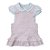 Jardineira vestido babados com body bebê algodão egípcio - Imagem 2