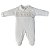 Macacão longo casa de abelha bordada bebê algodão egípcio - Imagem 1