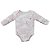 Body manga longa avulso estampado bebê algodão egípcio - Imagem 2