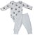 Conjunto body longo com calça neutro bebê em suedine - Imagem 3