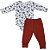 Conjunto body longo com calça masculino bebê em suedine - Imagem 5
