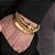 Pulseira Bracelete  Luxo Dourado romano - Imagem 8