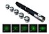 Caneta Laser Pointer Verde Lanterna 1000Mw Até 9Km 5 Pontas - Green Laser Pointer - Imagem 3