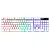 Teclado Gamer Rise Mode G1 Led Rainbow, Branco - RM-TG-01-FW - Imagem 1