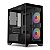 Gabinete Gamer TGT Gladiator, Rainbow, Mid-Tower, Lateral de Vidro, Com 2 Fans, Preto, TGT-GLD-BK - Imagem 2