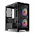 Gabinete Gamer TGT Gladiator, Rainbow, Mid-Tower, Lateral de Vidro, Com 2 Fans, Preto, TGT-GLD-BK - Imagem 1