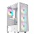 Gabinete Gamer Acegeek Diamond R339, Rainbow, Mid-Tower, Lateral de Vidro, Branco, s/ fan, AG-DIAMOND-R339-WH-I3F - Imagem 1