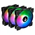 Kit com 3 Ventoinhas Rise Mode X, 120mm, Led ARGB, Preto - RM-XLD-02-ARGB - Imagem 1