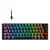 Teclado Mecânico Gamer Hyrax Thunder HCK61, LED Vermelho, Switch Red, 100% anti-ghosting, ABNT2, Preto - HCK61B-RED-LED - Imagem 1