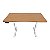 Mesa Office Zinnia Astera, 120cm, Com Regulagem de Altura, Madeira, ZNO-ASRA12-WD01 - Imagem 2