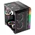 Gabinete Gamer 1STPLAYER VT5, Mid Tower, ATX, Lateral em Vidro Temperado, Sem Fan, Preto - VT5-BK - Imagem 1