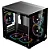 Gabinete Gamer Rise Mode Galaxy Glass X Mini, M-ATX, Lateral e Frontal em Vidro Temperado, Preto - RM-GA-GGXN-FB - Imagem 2