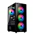Gabinete Gamer Hyrax HGB210, Mid Tower, ATX, Lateral e Frontal em Vidro Temperado, 6x Fans ARGB, Preto - HGB210B-ARGB - Imagem 1