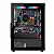 Gabinete Gamer Liketec Matrix V2, Mid Tower, Rainbow, ATX, Lateral e Frontal em Vidro Temperado, 3 Ventoinhas, Preto - MATRIX V2 - Imagem 2